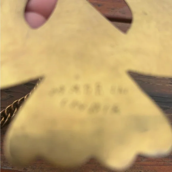 Vintage 1970s “Made in India” Enamel Peacock Pendant Necklace - Picture 5 of 5